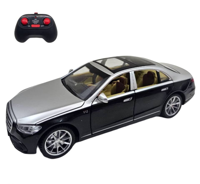 ماشین بازی کنترلی ناب سل مدل بنز میباخ دودزا شارژی فلزی چراغدار موزیکال MERCEDES BENZ MAYBACH
