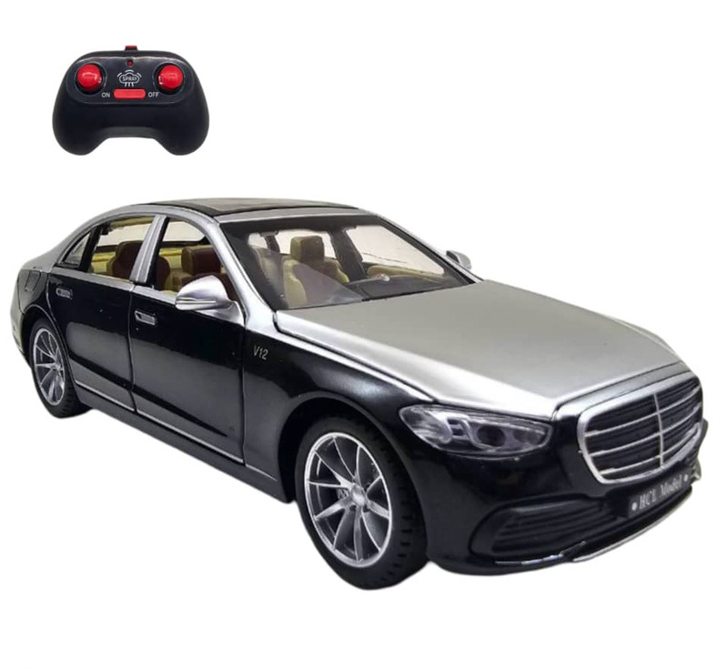 ماشین بازی کنترلی ناب سل مدل بنز میباخ دودزا شارژی فلزی چراغدار موزیکال MERCEDES BENZ MAYBACH
