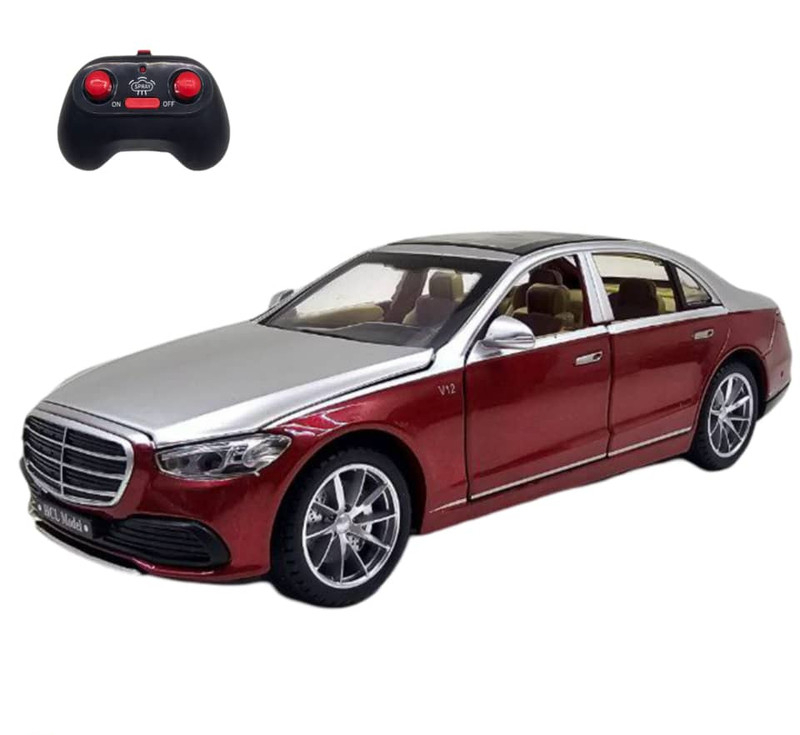 ماشین بازی کنترلی ناب سل مدل بنز میباخ دودزا شارژی فلزی چراغدار موزیکال MERCEDES BENZ MAYBACH