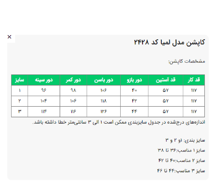 کاپشن زنانه السانا مدل لمیا کد 242865 رنگ آبی آسمانی