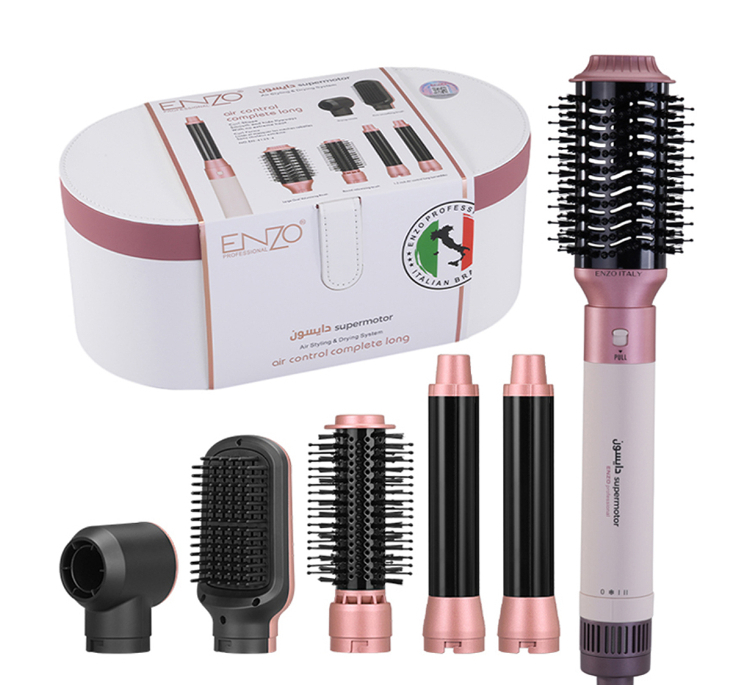 سشوار برس دار حالت دهنده مو انزو پروفیشینال مدل ENZO4133