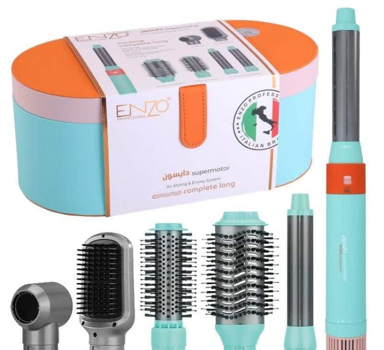 سشوار برس دار حالت دهنده مو انزو پروفیشینال مدل ENZO4133