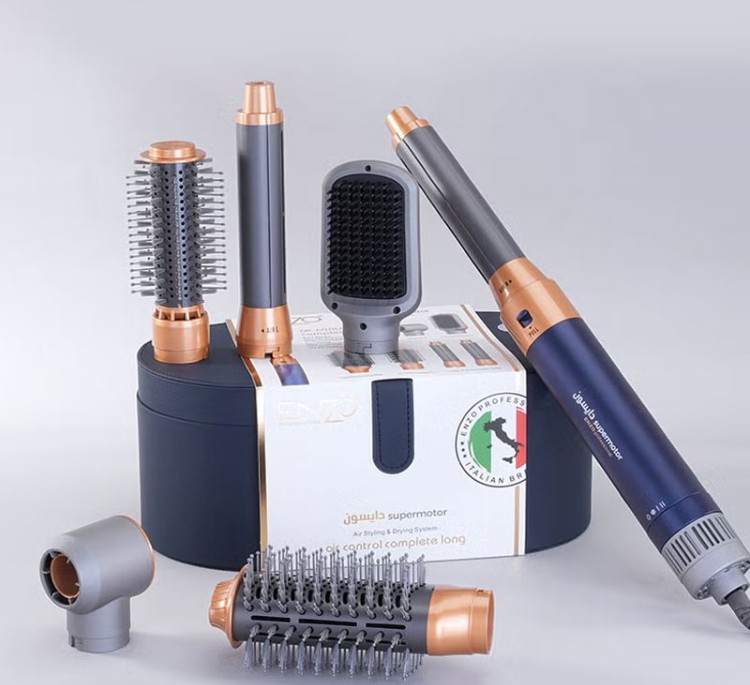 سشوار برس دار حالت دهنده مو انزو پروفیشینال مدل ENZO4133