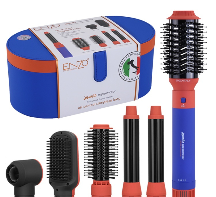 سشوار برس دار حالت دهنده مو انزو پروفیشینال مدل ENZO4133