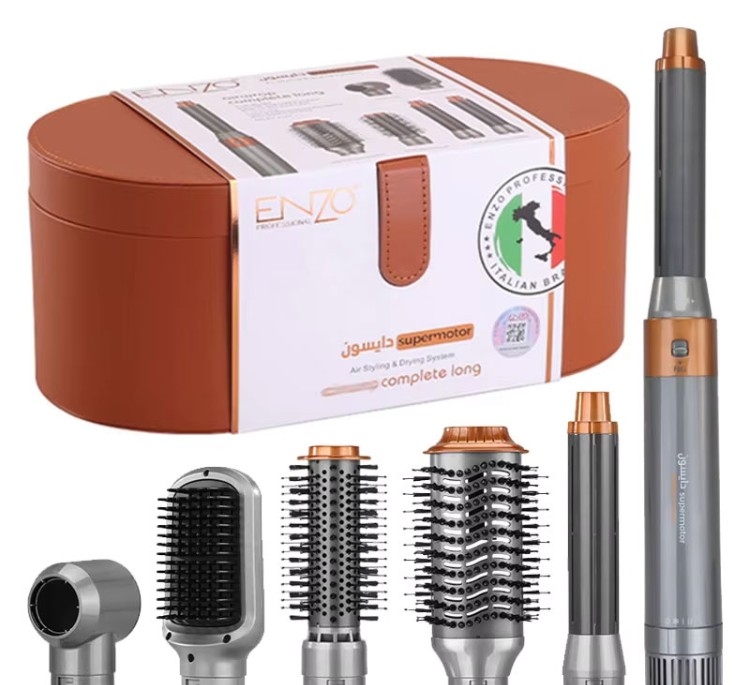 سشوار برس دار حالت دهنده مو انزو پروفیشینال مدل ENZO4133