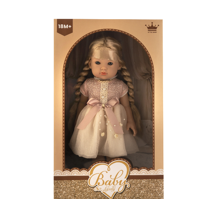 عروسک مدل baby so lovely کد 1202 سایز 43 سانتی‌ متر