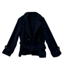 پالتو زنانه مدل A12567 رنگ سرمه ای تیره