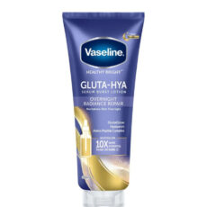 لوسیون آبرسان و روشن کننده شب وازلین مدل Gluta Hya حجم 330 میلی لیتر