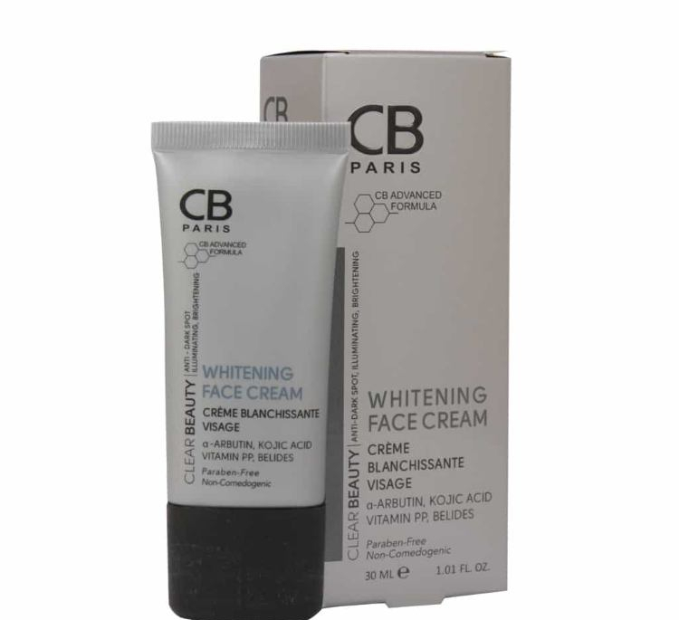 کرم ضد لک و روشن کننده صورت سی بی پاریس مدل Whitening حجم 30 میلی لیتر