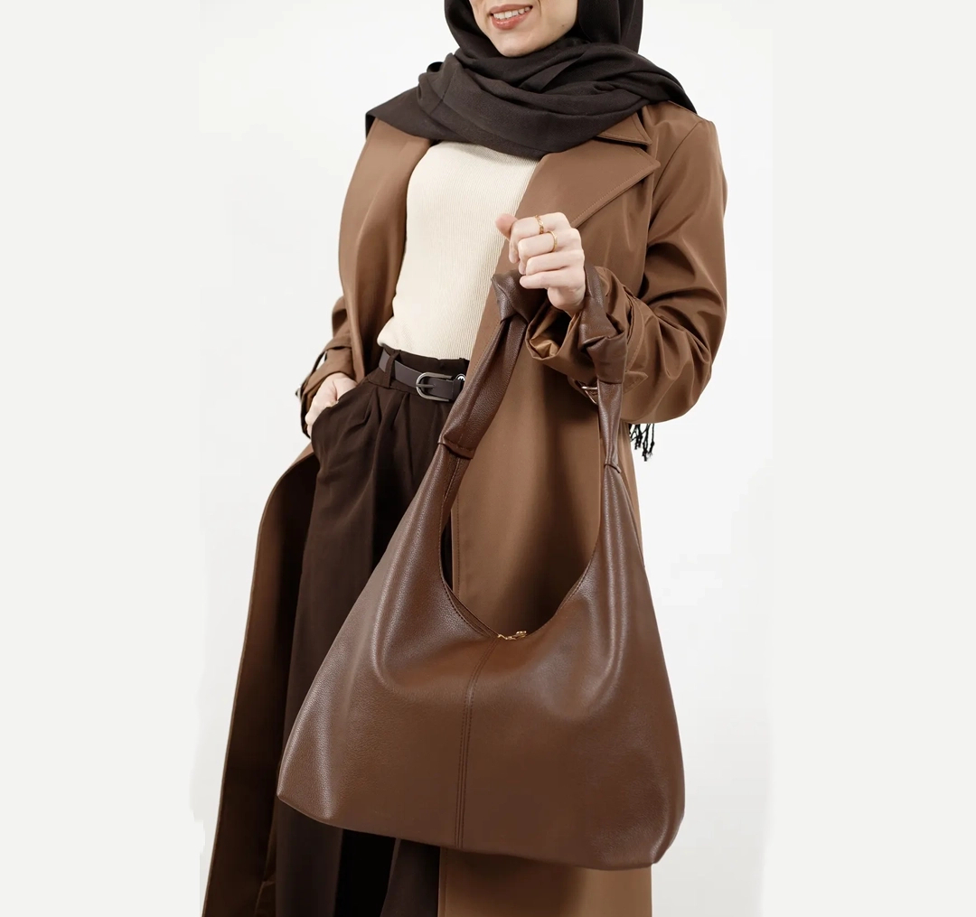 کیف دوشی زنانه مدل گره ای کد AA491