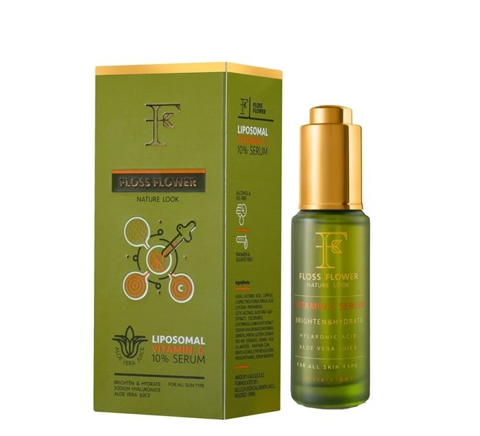 سرم ضد لک و روشن کننده فلوس فلاور مدل Vitamin C Serum حجم 30 میلی لیتر