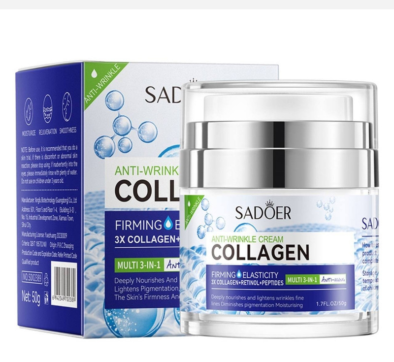 کرم ضد چروک سادور مدل Collagen 3x وزن 50 گرم