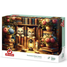 پازل 260 تکه آرت پازل مدل The Scholar Kittens' Library کد 40269