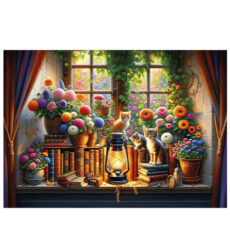 پازل 500 تکه آرت پازل مدل The Book Garden کد 40508