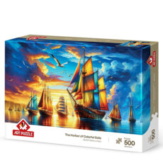 پازل 500 تکه آرت پازل مدل Harbor of the Colorful Sails کد 40504