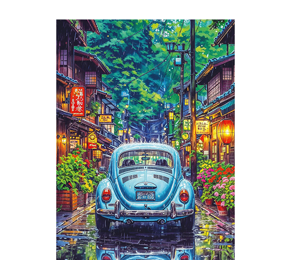پازل 500 تکه آرت پازل مدل Tokyo in The Rain کد 40511