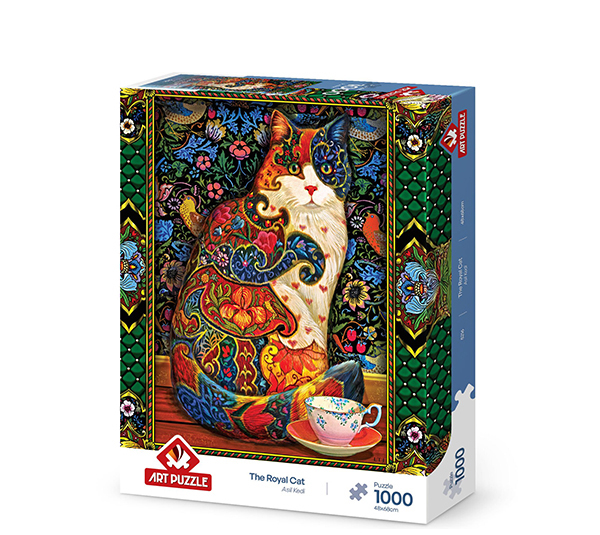 پازل 1000 تکه آرت پازل مدل The Royal Cat کد 5216