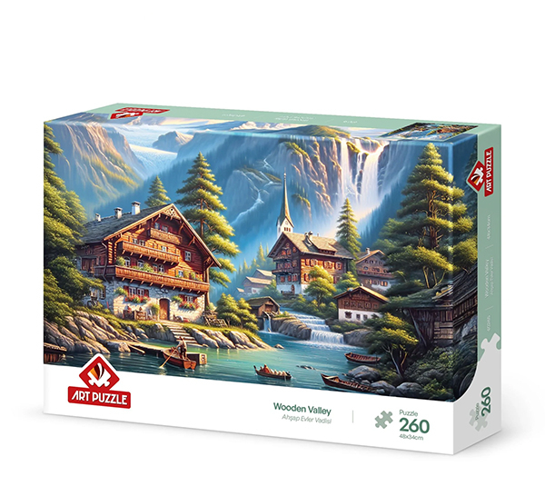 پازل 260 تکه آرت پازل مدل Wooden Valley کد 40265