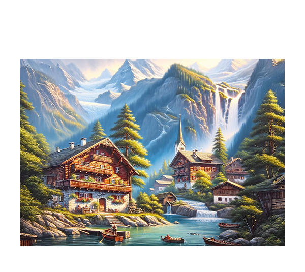 پازل 260 تکه آرت پازل مدل Wooden Valley کد 40265