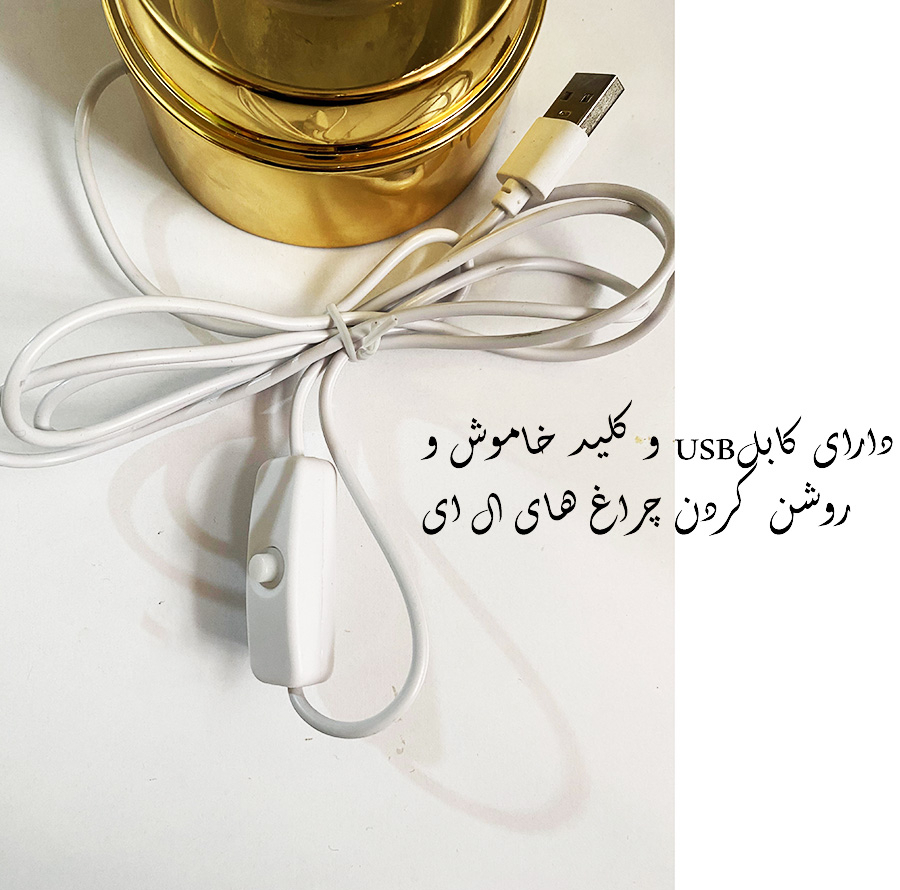 چراغ خواب مدل گوی کریستال چرخان طرح کره مریخ