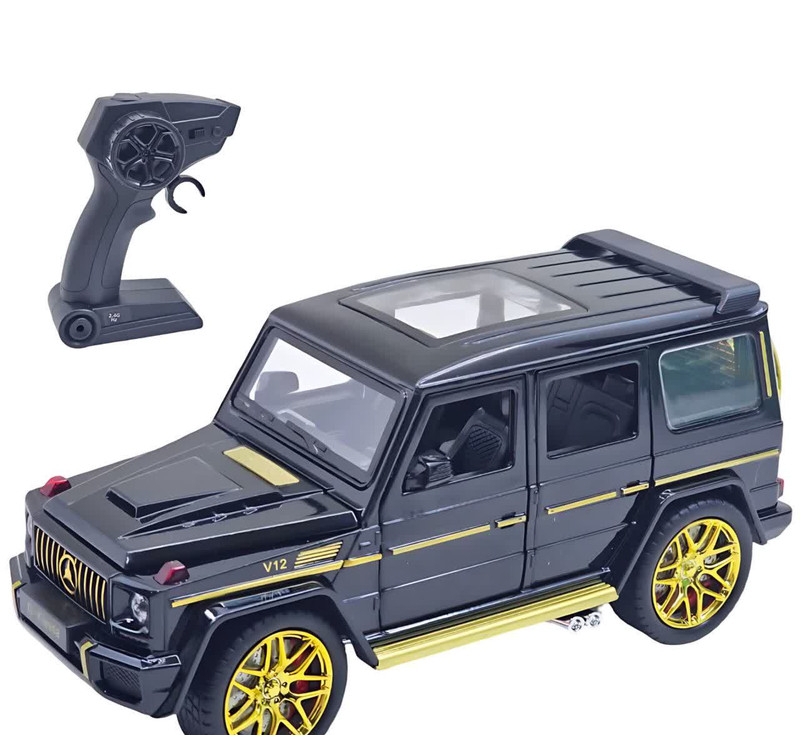 ماشین بازی کنترلی ناب سل مدل بنز جی کلاس شارژی آفرود فلزی چراغدار Mercedes-Benz G-Class Rechargeable Metal Off-Road Light