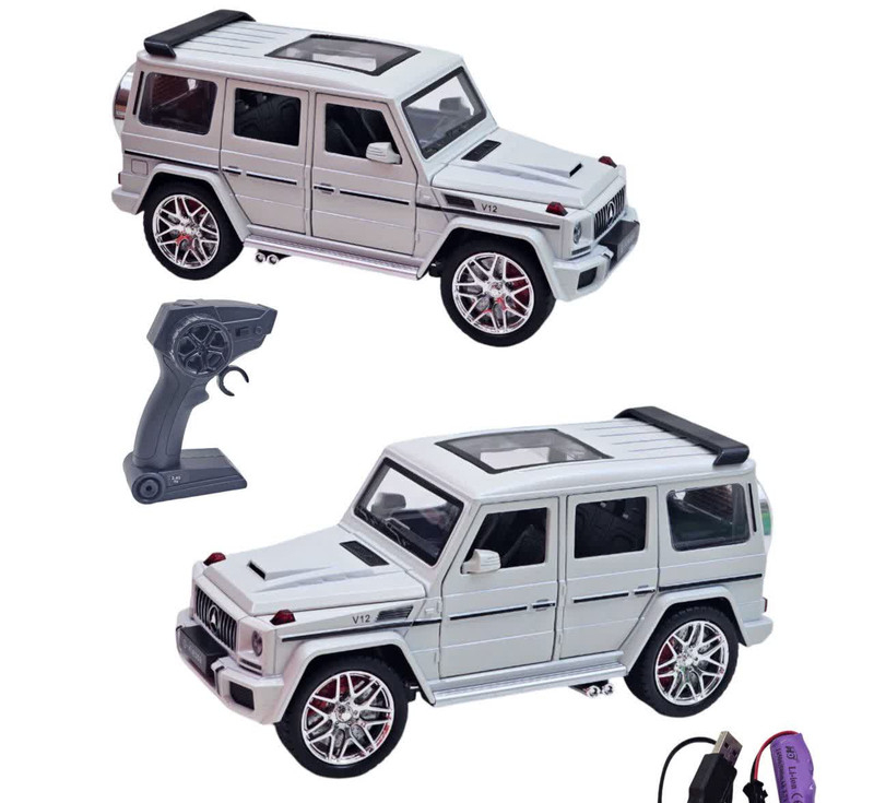 ماشین بازی کنترلی ناب سل مدل بنز جی کلاس شارژی آفرود فلزی چراغدار Mercedes-Benz G-Class Rechargeable Metal Off-Road Light
