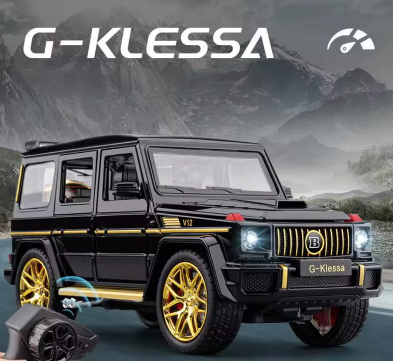 ماشین بازی کنترلی ناب سل مدل بنز جی کلاس شارژی آفرود فلزی چراغدار Mercedes-Benz G-Class Rechargeable Metal Off-Road Light