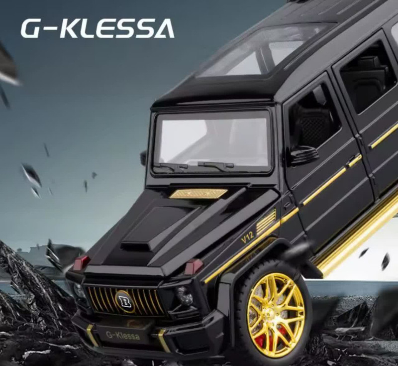 ماشین بازی کنترلی ناب سل مدل بنز جی کلاس شارژی آفرود فلزی چراغدار Mercedes-Benz G-Class Rechargeable Metal Off-Road Light