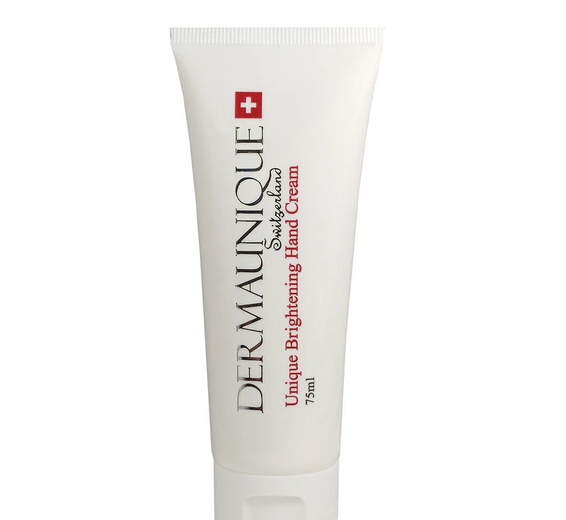کرم روشن کننده روز و شب بدن و دست و صورت درمایونیک مدل brightening hand and body مناسب انواع پوست حجم 120 میلی لیتر
