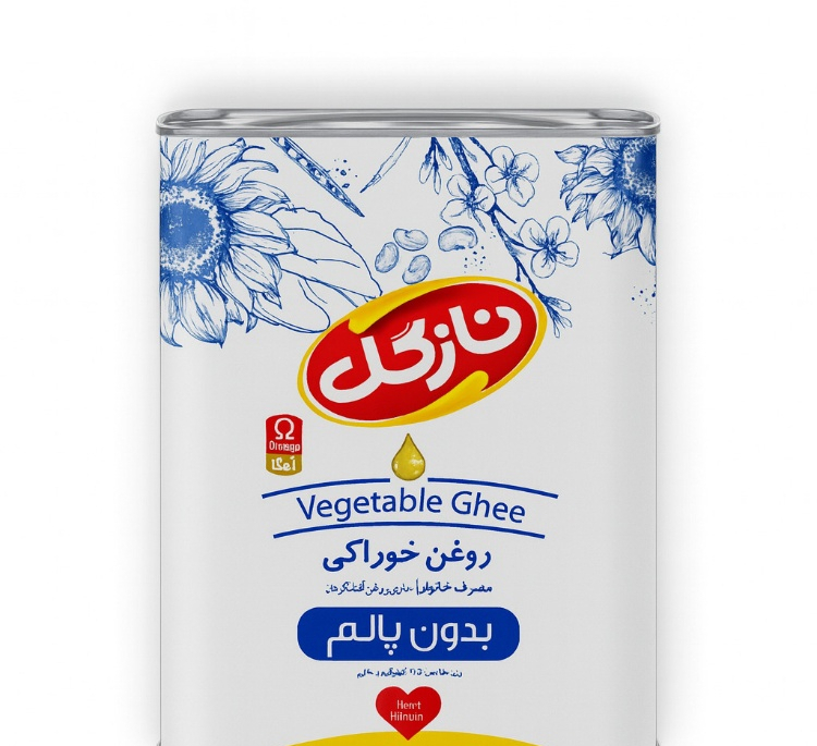 روغن نیمه جامد نازگل وزن 5 کیلوگرم