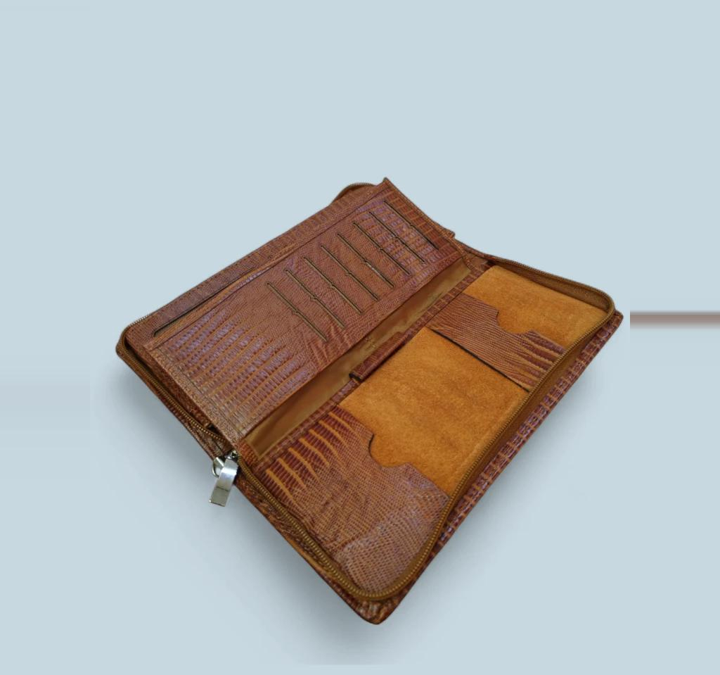کیف دسته چک چرم طبیعی مدل جاستین
