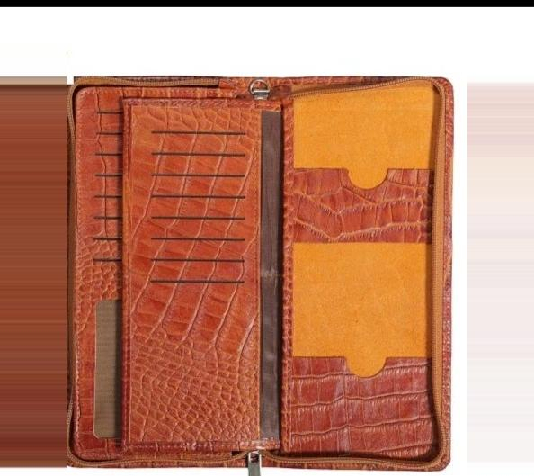 کیف دسته چک چرم طبیعی مدل جاستین
