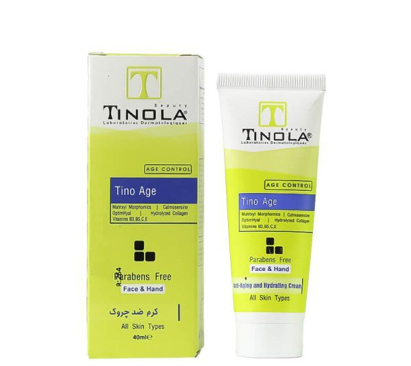 کرم ضد چروک تینولا مدل Tino Age حجم 40 میلی لیتر