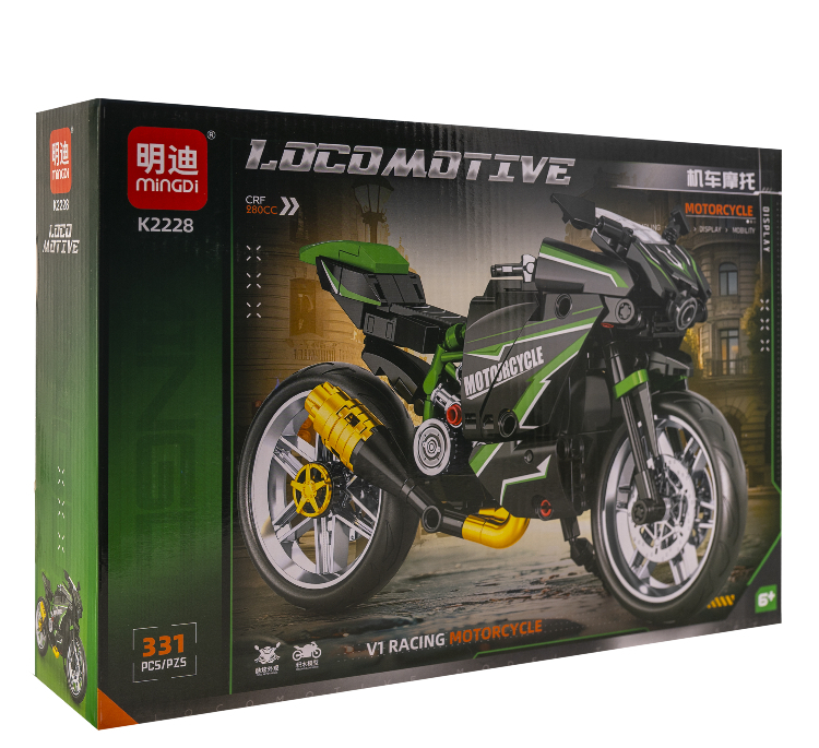 ساختنی 331 تکه مینگدی مدل موتور سیکلت کد V1-RACING2228