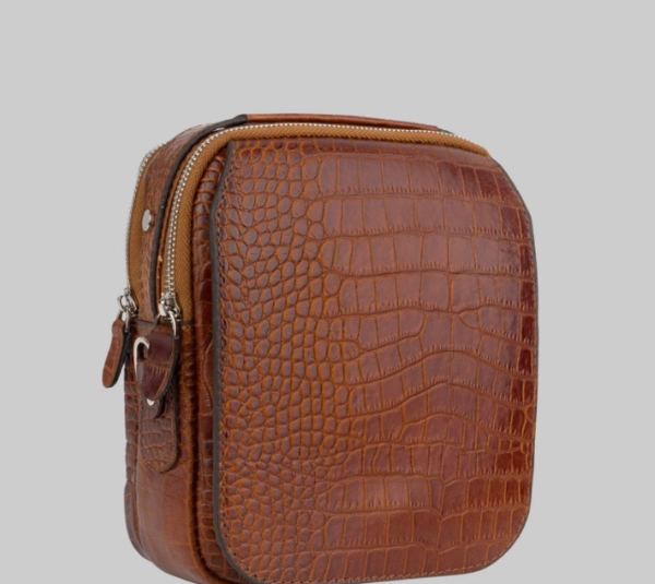 کیف رودوشی مردانه طرح کروکدیل کد 03