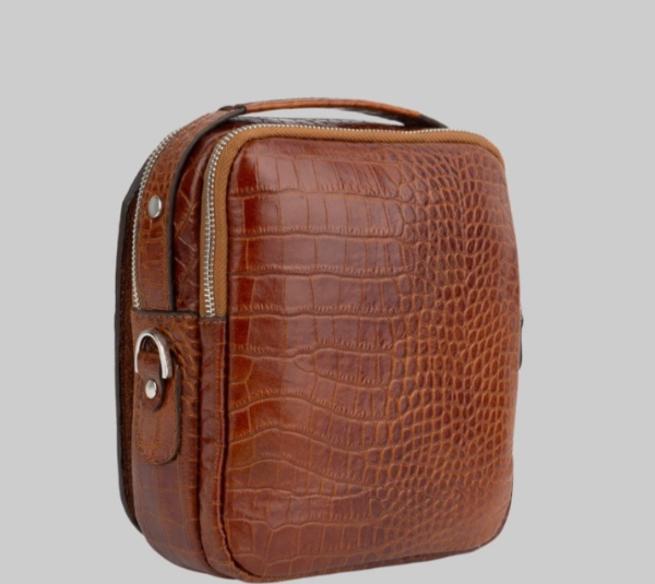 کیف رودوشی مردانه طرح کروکدیل کد 03