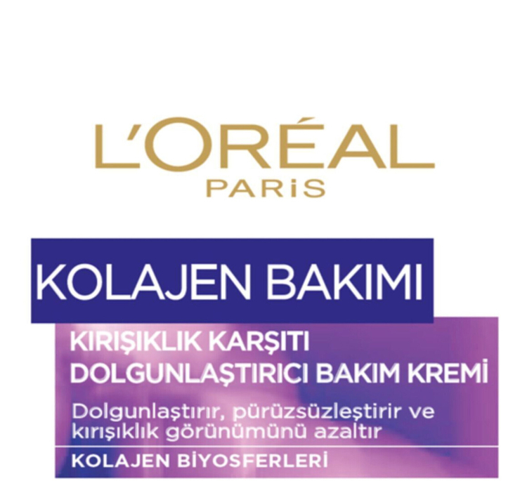 کرم ضد چروک لورآل مدل Kolajen حجم 50 میلی لیتر