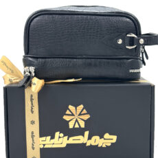 کیف دستی مردانه چرم اصل نایب مدل زیر زیپ کد 136