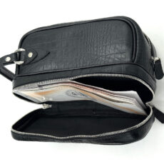 کیف دستی مردانه چرم اصل نایب مدل زیر زیپ کد 136