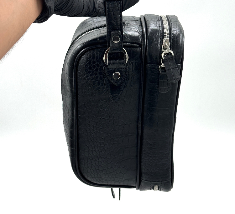 کیف دستی مردانه چرم اصل نایب مدل زیر زیپ کد 136