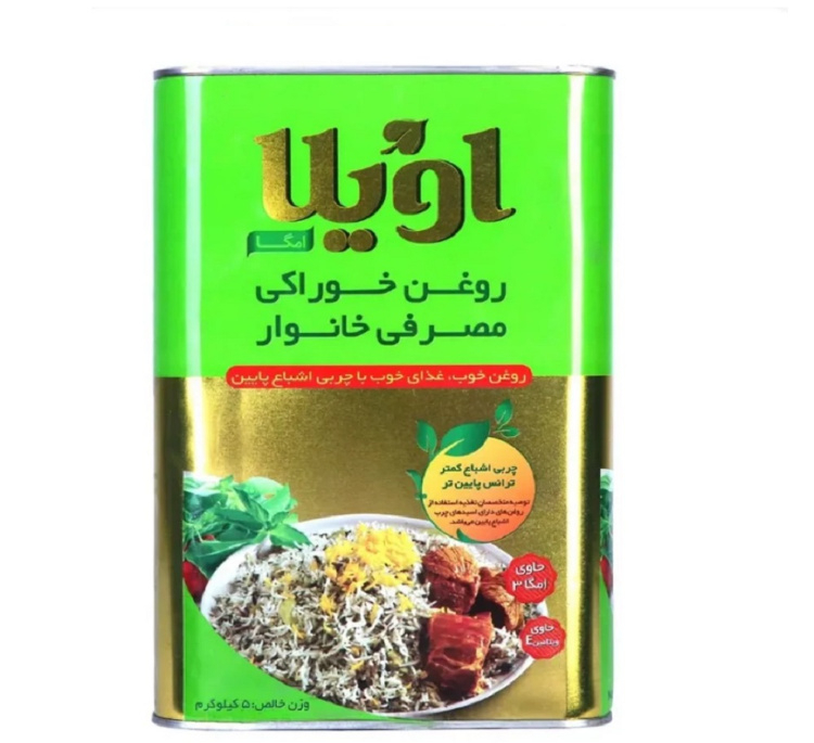 روغن نیمه جامد اویلا مدل امگا وزن 5 کیلوگرم