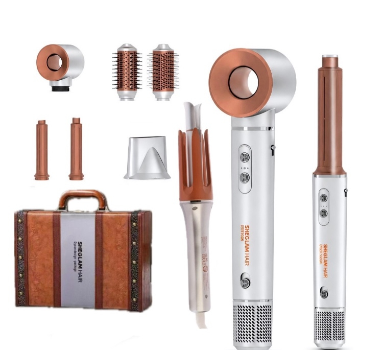 سشوار چندکاره شیگلم هیر مدل Dyson Design به همراه کرلی