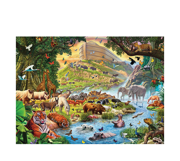 پازل 500 تکه یوروگرافیکس پازلز مدل Noah's Ark Before the Rain کد 6500-0980