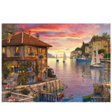 پازل 1000 تکه یوروگرافیکس پازلز مدل Mediterranean Harbour کد 6000-0962