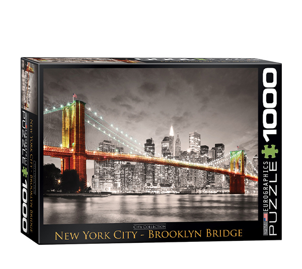 پازل 1000 تکه یوروگرافیکس پازلز مدل New York City Brooklyn Bridge کد 6000-0662