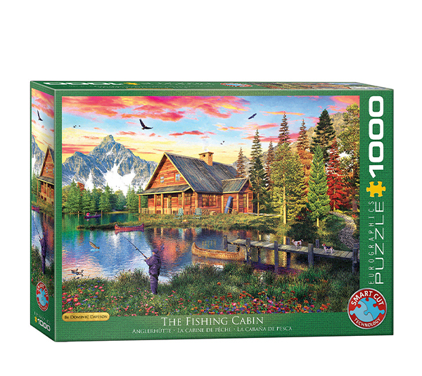 پازل 1000 تکه یوروگرافیکس پازلز مدل The Fishing Cabin کد 6000-5376