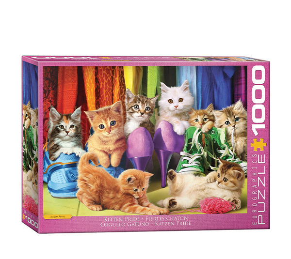 پازل 1000 تکه یوروگرافیکس پازلز مدل Kitten Pride کد 6000-5543