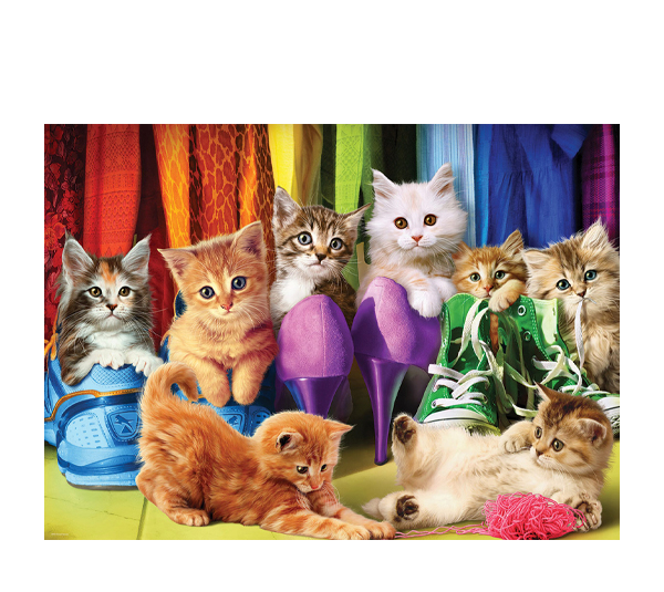 پازل 1000 تکه یوروگرافیکس پازلز مدل Kitten Pride کد 6000-5543