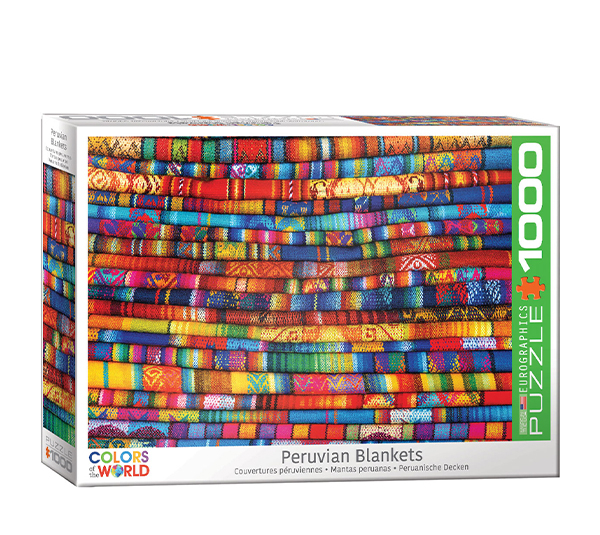 پازل 1000 تکه یوروگرافیکس پازلز مدل Peruvian Blankets کد 6000-5535