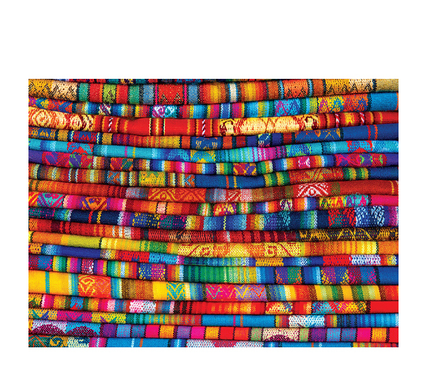 پازل 1000 تکه یوروگرافیکس پازلز مدل Peruvian Blankets کد 6000-5535